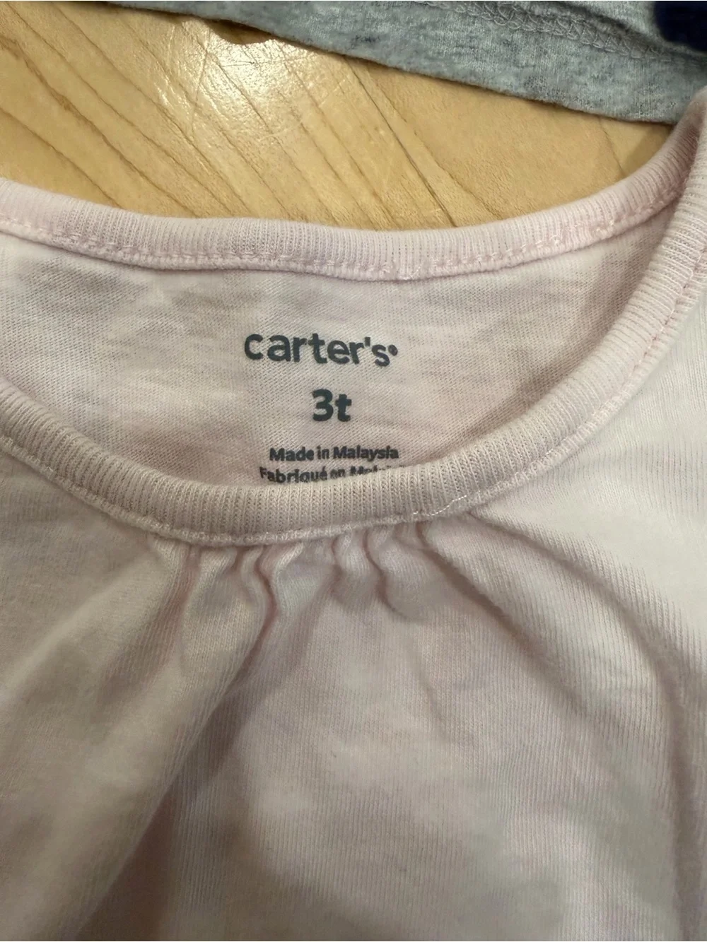 Carter's Light Pink, Navy & Heather Gray Girls Short-Sleeve Tees - 4 Pack Mix